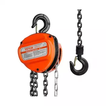 1T/2T Hand Chain Hoist: 360° Rotating Hook Lifts