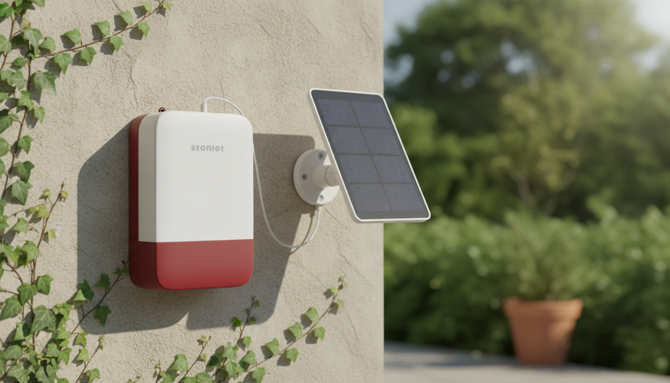 120dB Wireless Siren: Battery Backup & Solar Ready