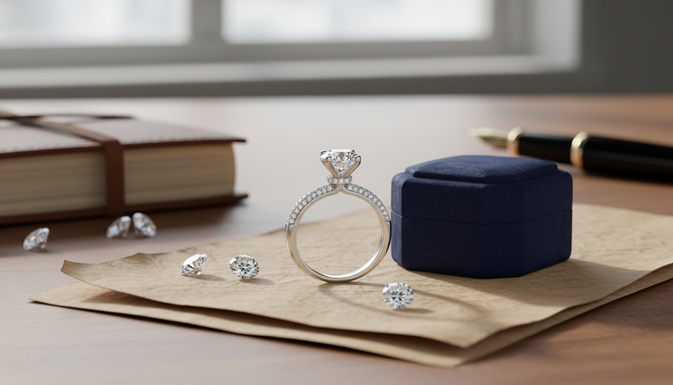 2ct D VVS1 Moissanite Ring in 18K White Gold Guide