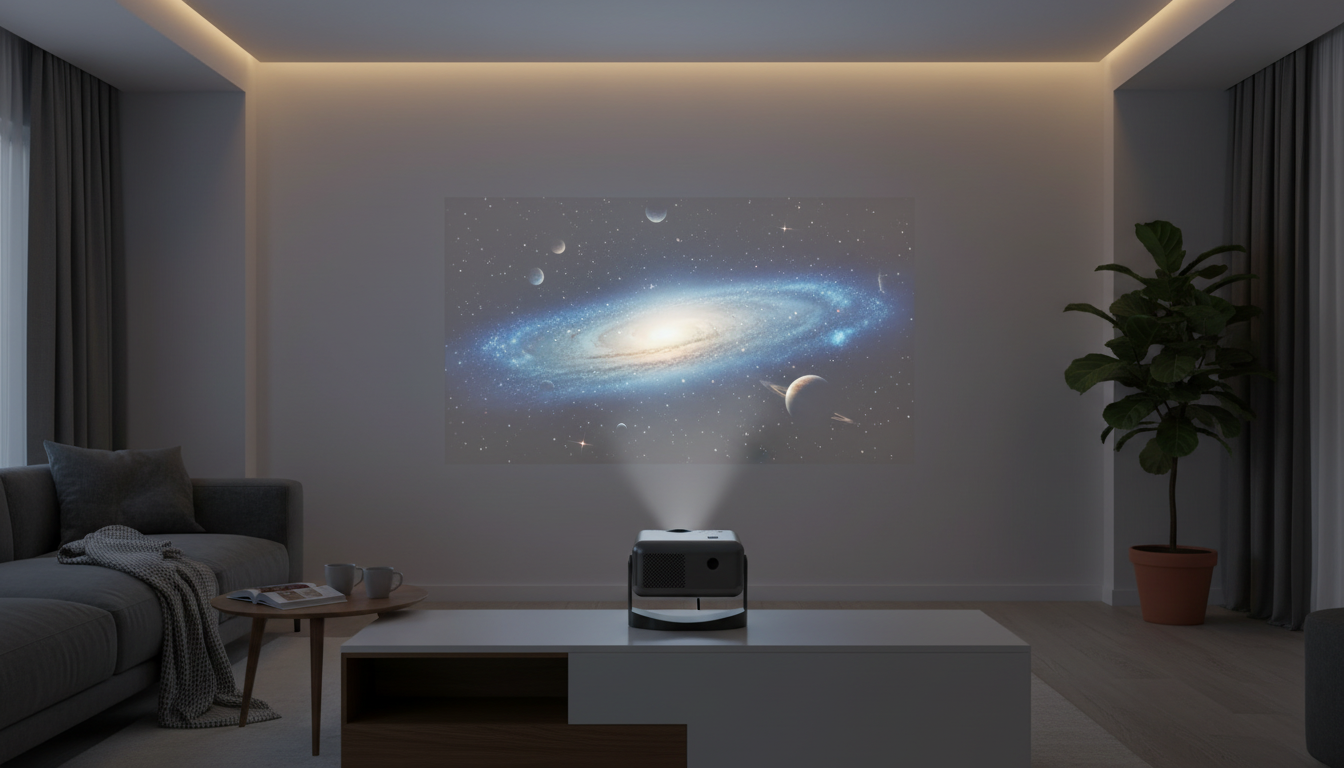 4K Portable Projector: Auto Focus, Android 11 & Bluetooth