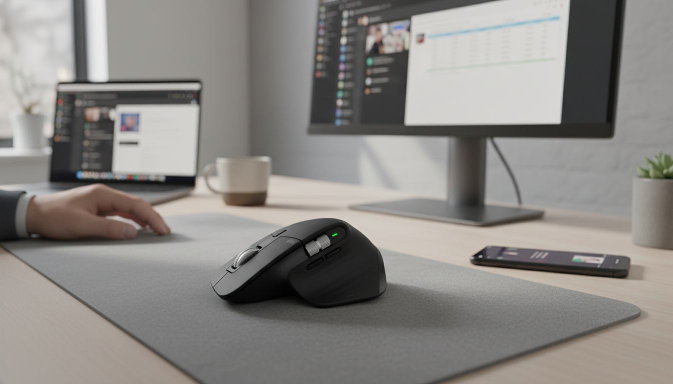 Ergonomic Bluetooth Mouse for Cross-Screen & Fast Scroll