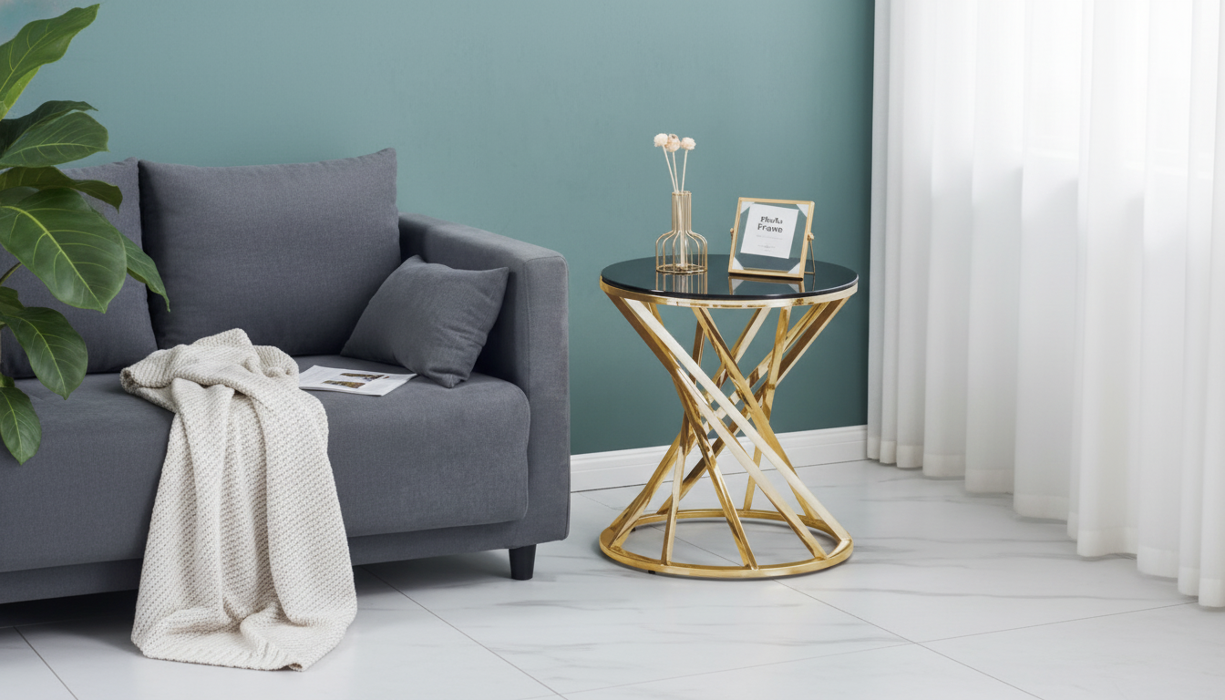 Modern Round Glass Side Table: Airy Style & Placement Tips