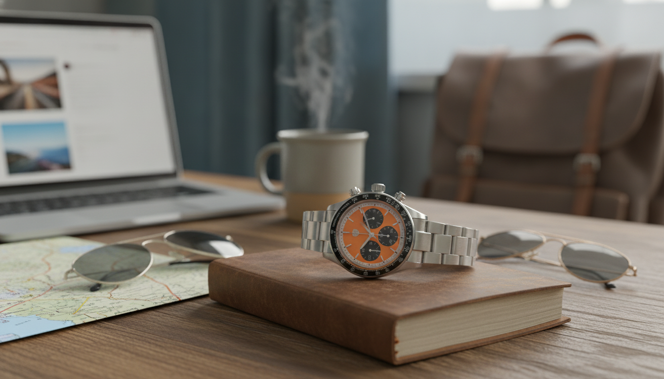 Stainless Steel Quartz Chronograph Watch (100M) Guide