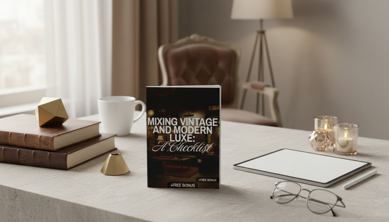 Vintage + Modern Luxe: Checklist for Cohesive Rooms