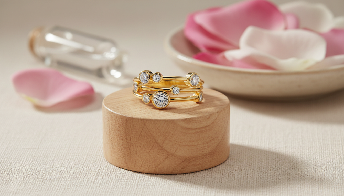 14K Gold Moissanite Crown Ring: Regal, Everyday Sparkle