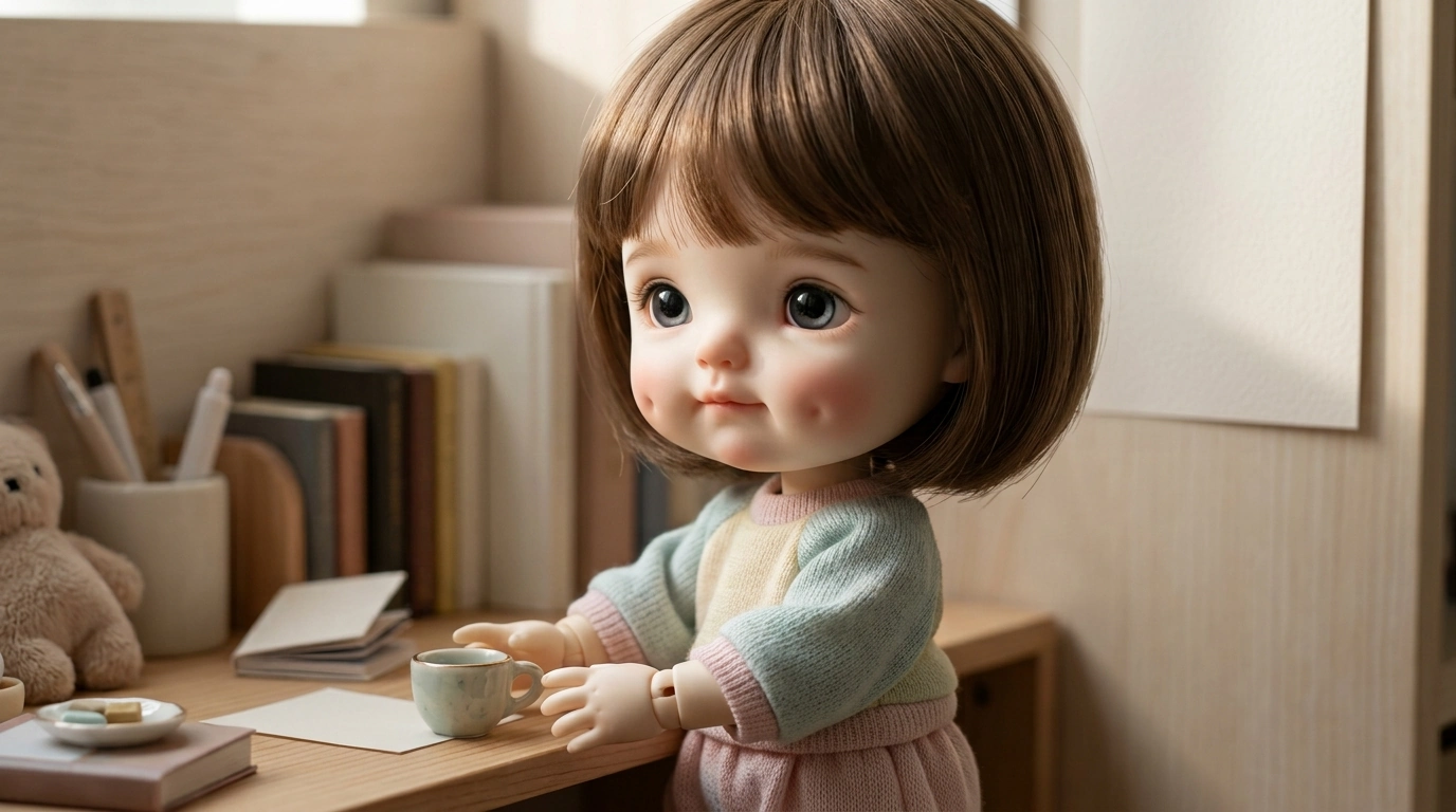Gogo 1/6 BJD Doll: Big Head, Dimples & Photo-Ready Charm