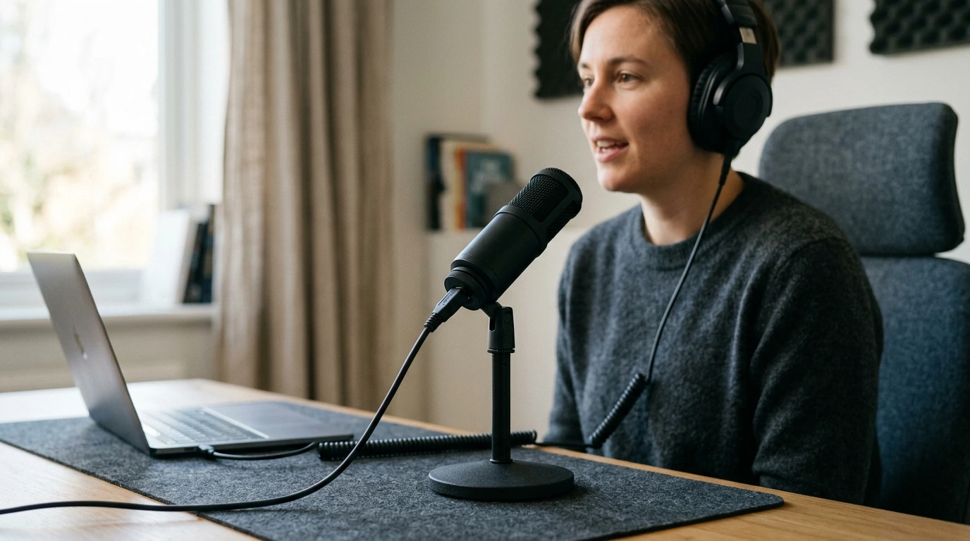 USB Desktop Mic: Clear Audio for Meetings, Streams & Pods