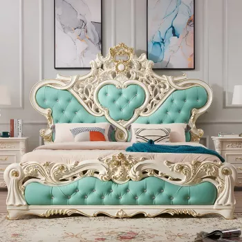Modern Luxury Double Storage Bed Frame: Sleek & Spacious